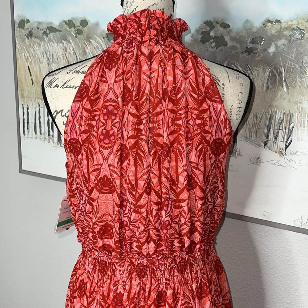 Taylor Women's Floral Printed Mock-Neck Dress Sz 8 🧡 - Picture 4 of 12